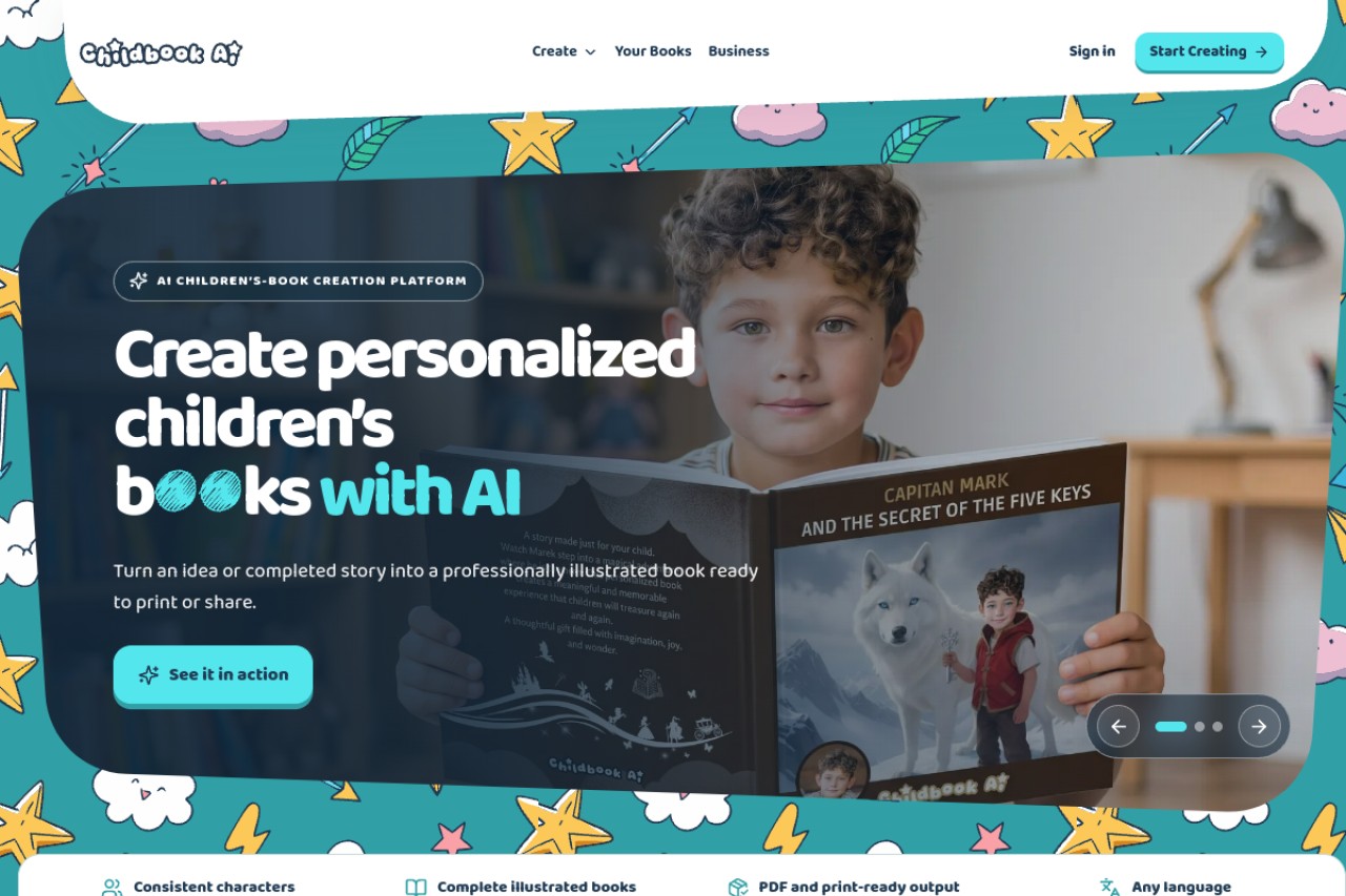 Childbook.ai官网截图