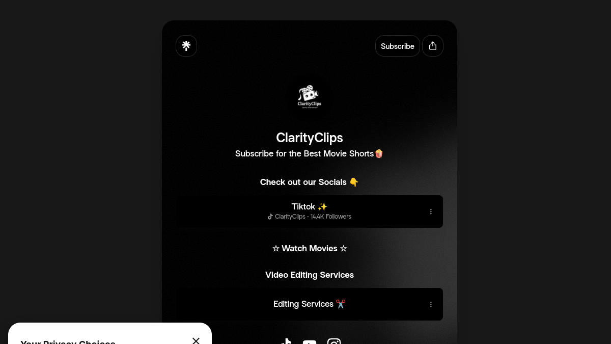 ClarityClips官网截图