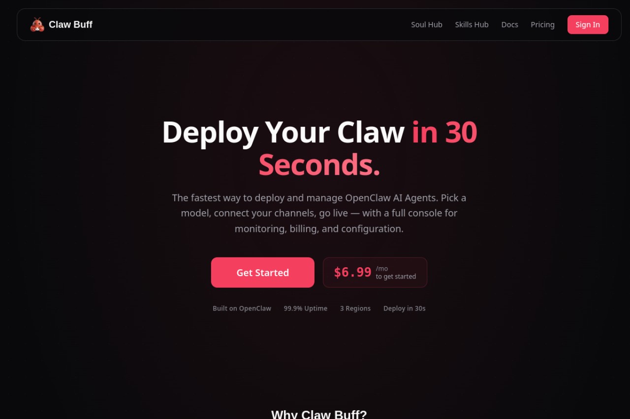 Claw Buff官网截图