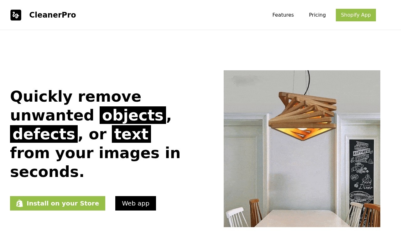 CleanerPro Image Editor官网截图
