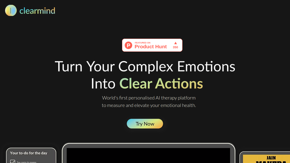 Clearmind官网截图
