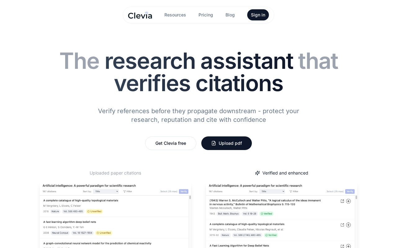 Clevia官网截图