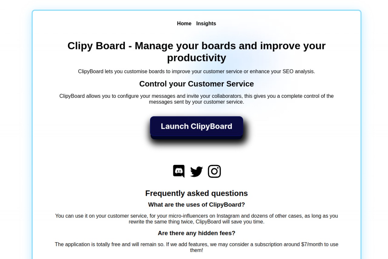ClipyBoard官网截图