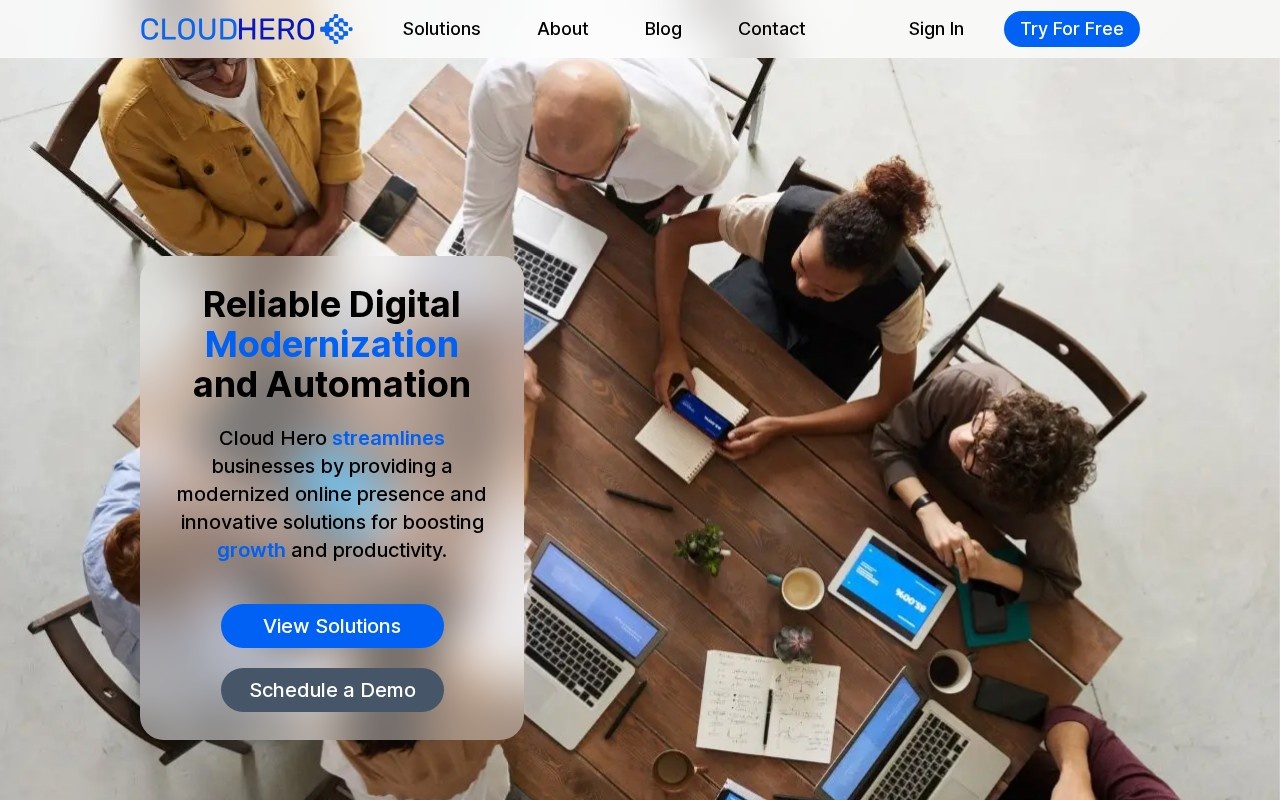 Cloud Hero官网截图