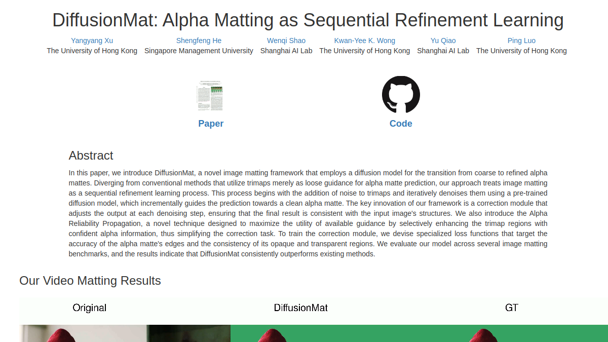 DiffusionMat官网截图