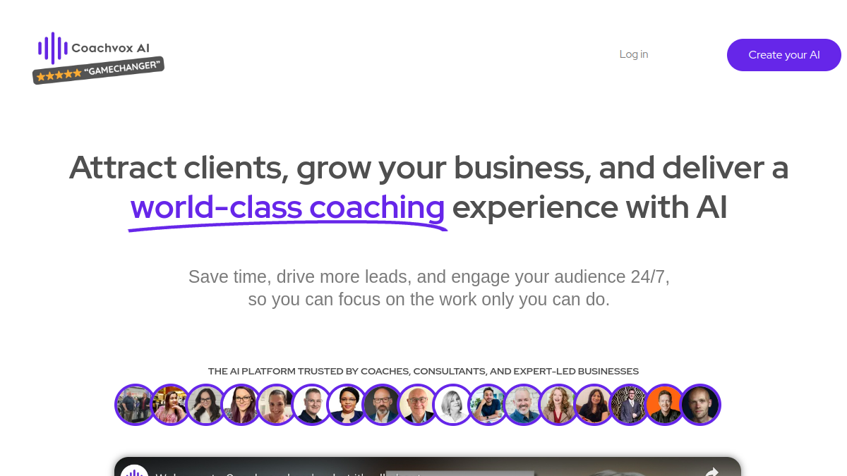 Coachvox AI官网截图