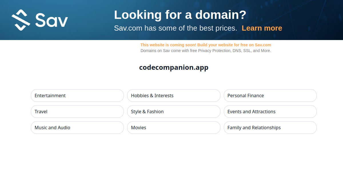 Code Companion官网截图