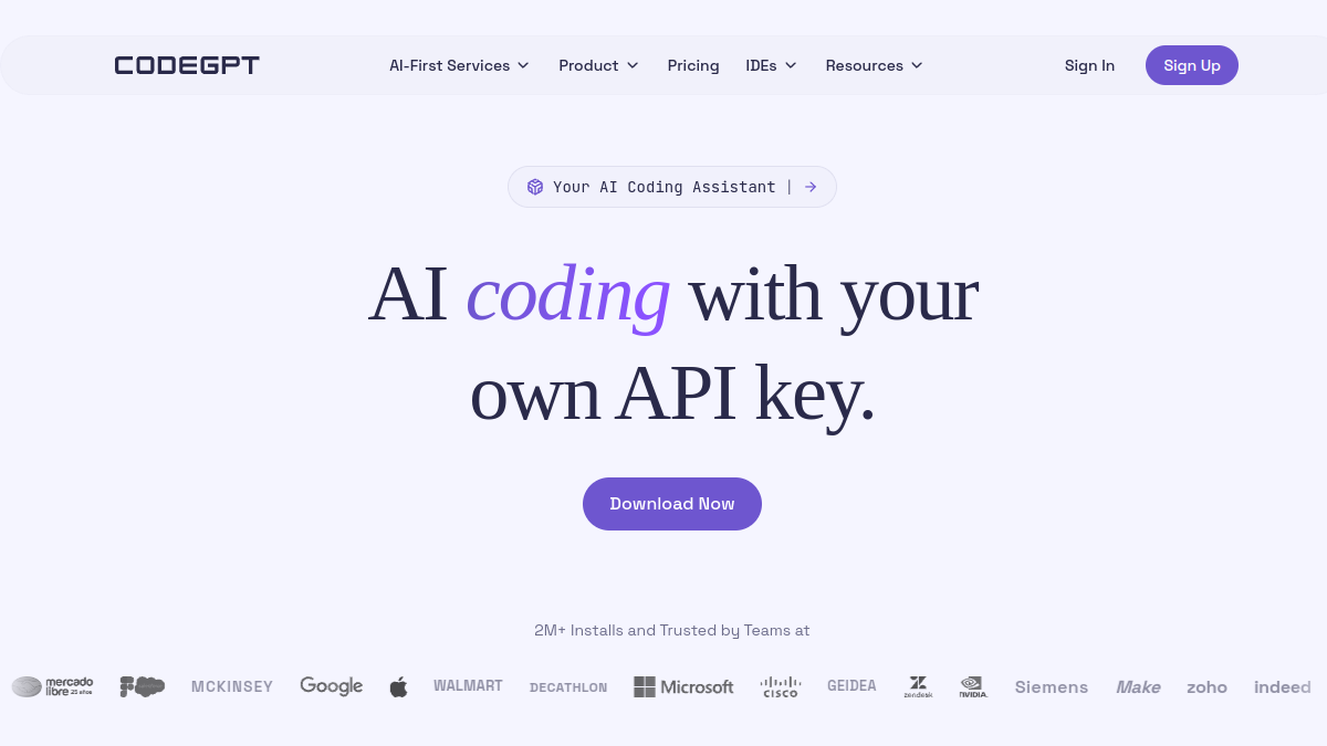 Code GPT官网截图