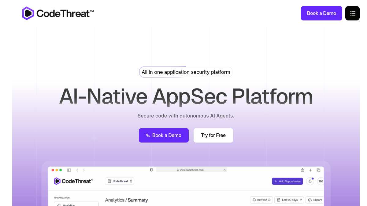 CodeThreat官网截图