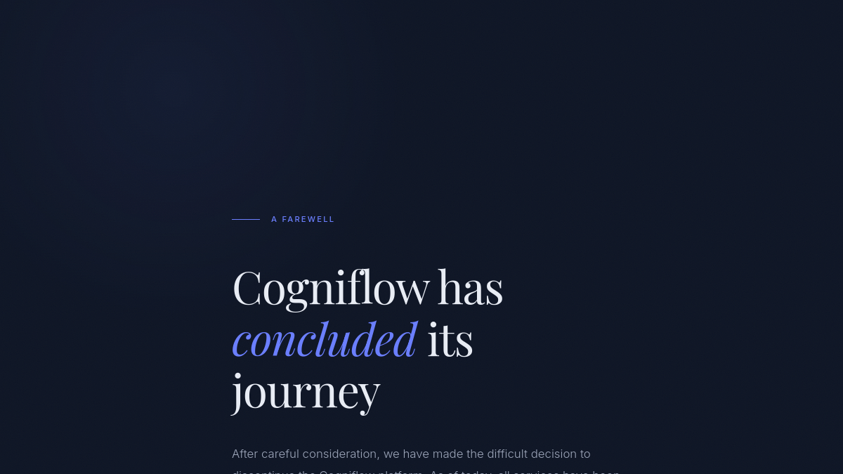 Cogniflow官网截图