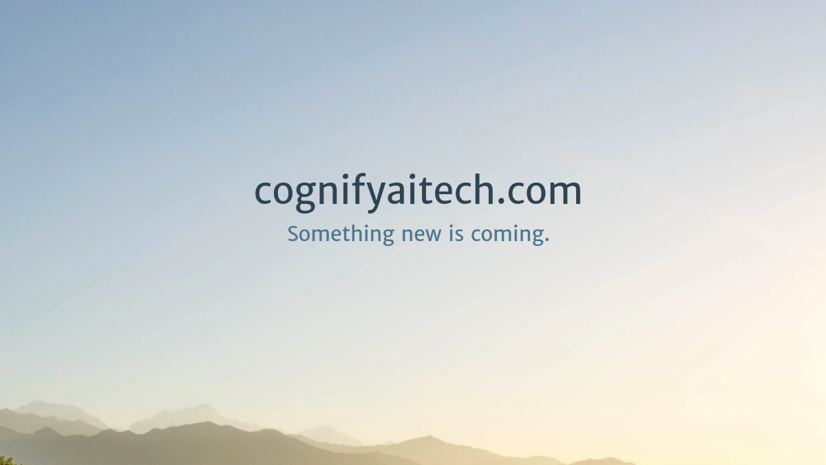 Cognify AI官网截图