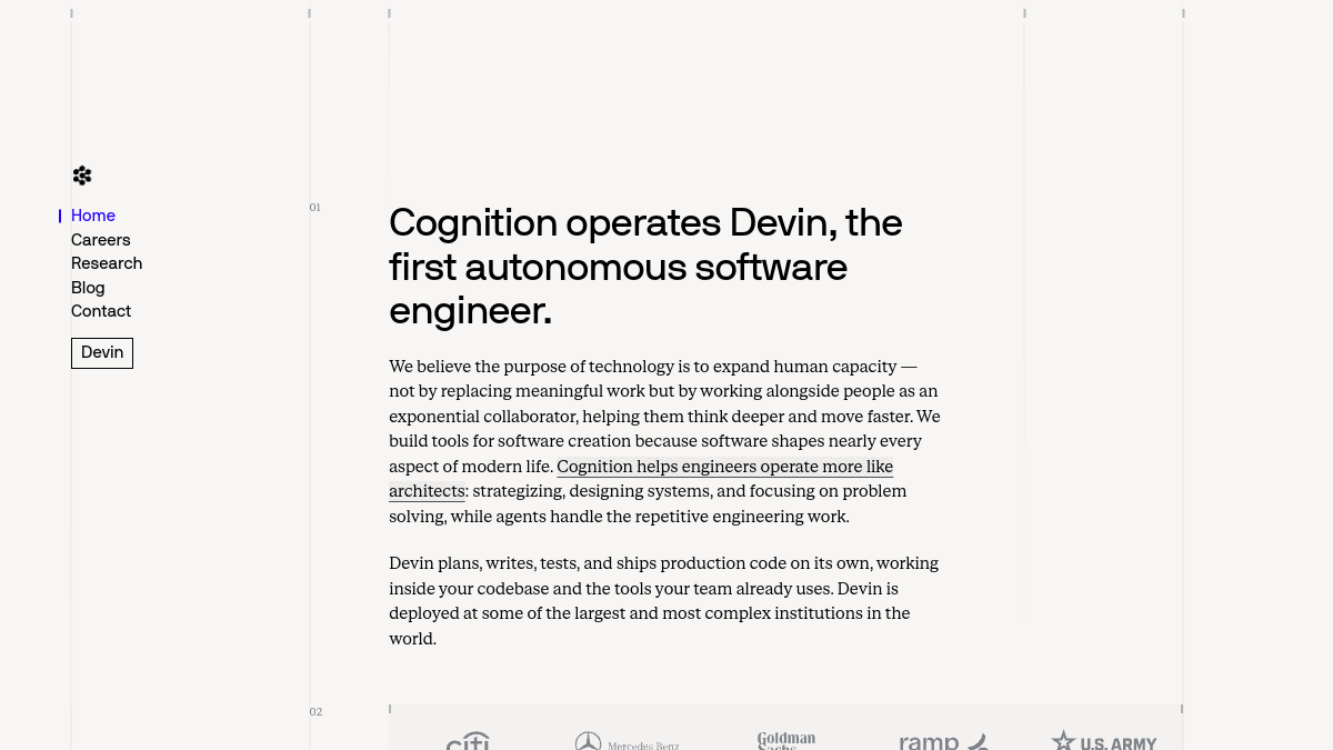 Cognition AI官网截图