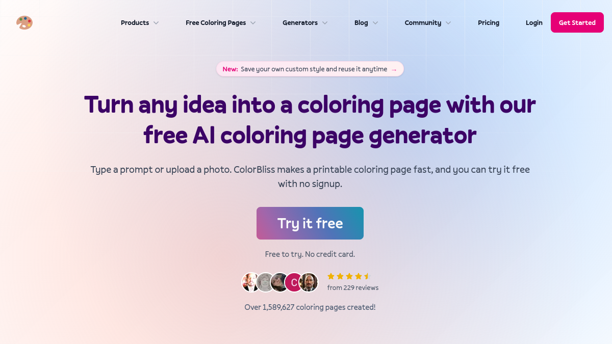 ColorBliss.art官网截图