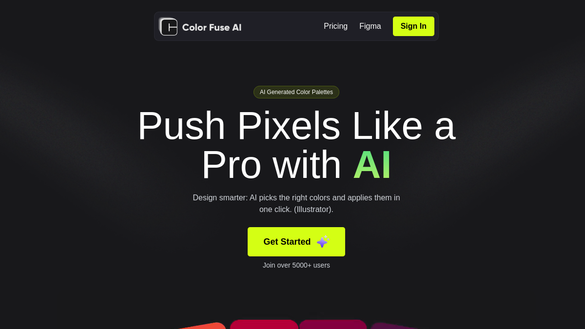 Color Fuse AI官网截图