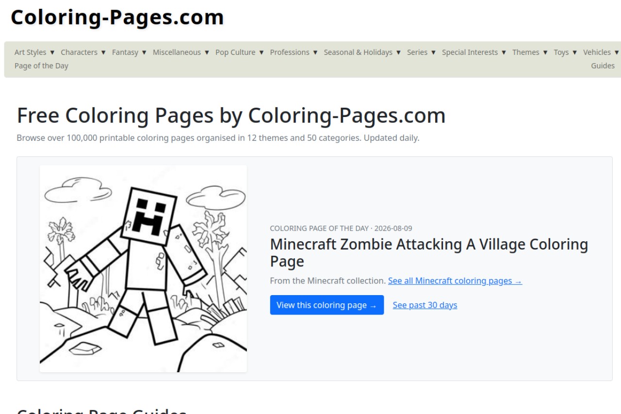 ColoringPages.day官网截图
