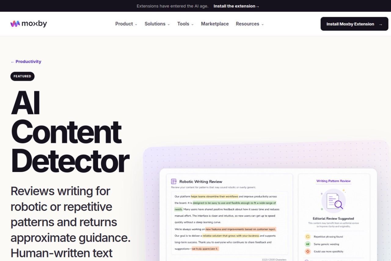 ContentDetector.AI官网截图