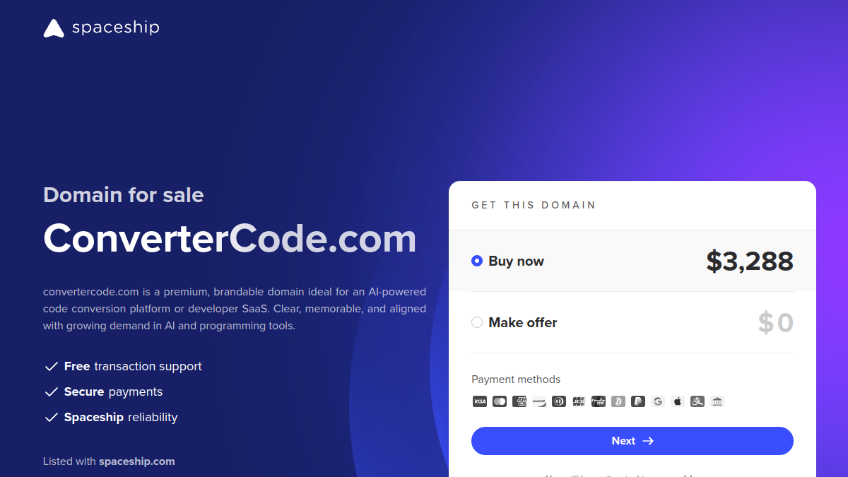 AI Code Converter官网截图