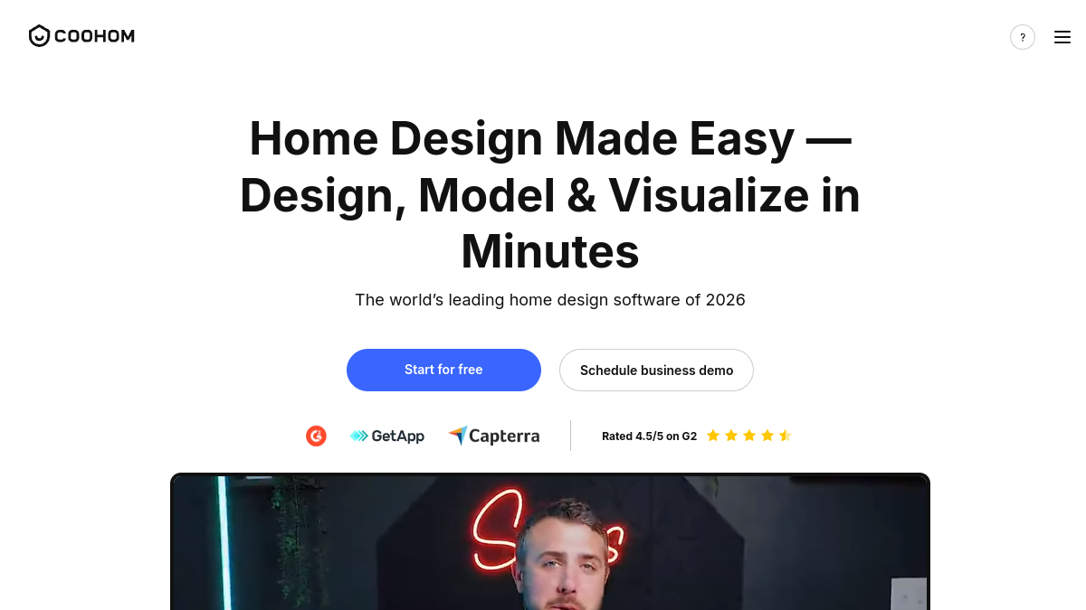 Coohom - 3D Home Interior Design AI Tool官网截图