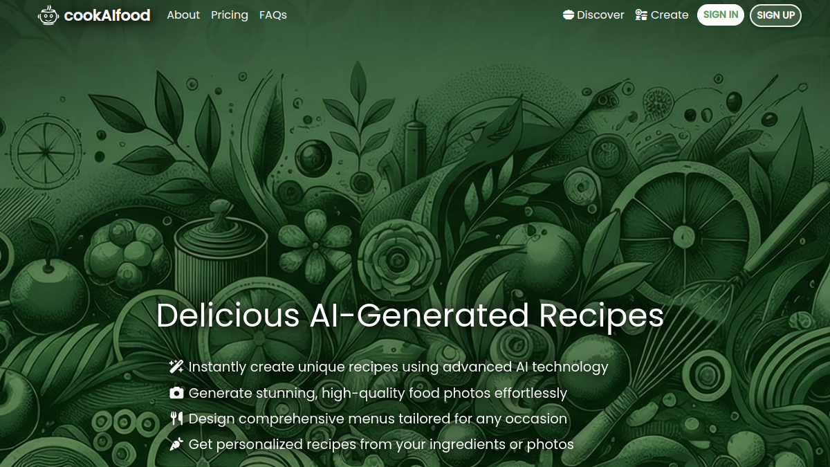 cookAIfood官网截图