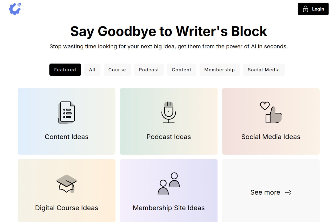 Idea Generators - Copy Creator官网截图