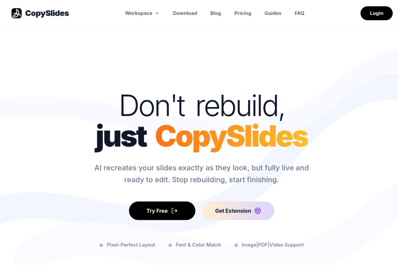 CopySlides官网截图