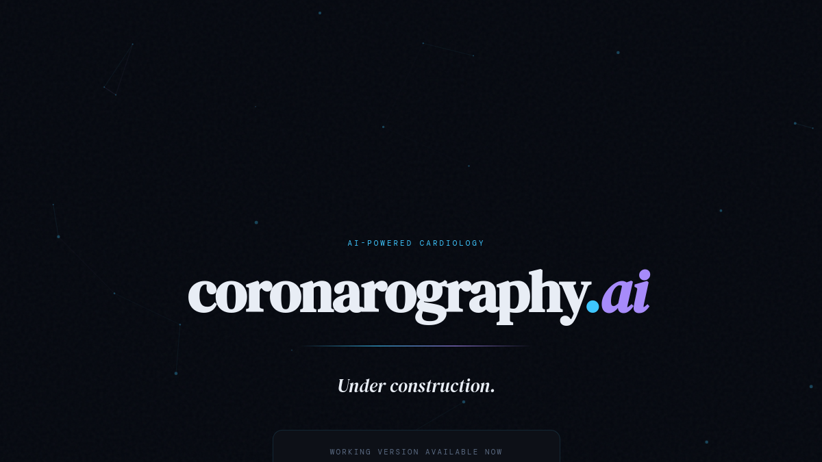 coronarography.ai官网截图