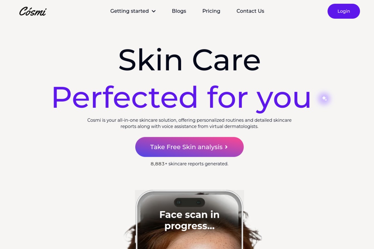 Cosmi Skin官网截图