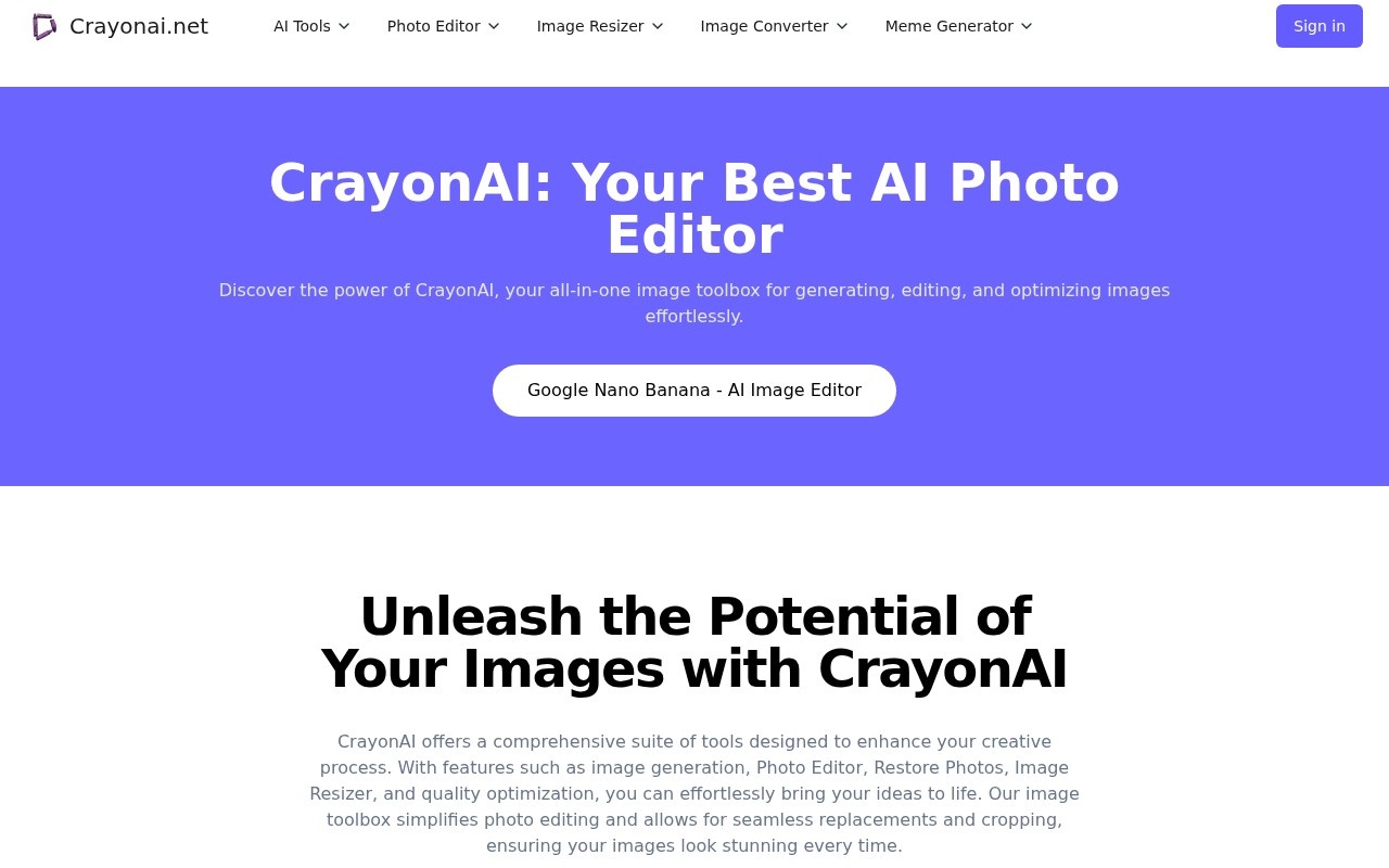 CrayonAI官网截图