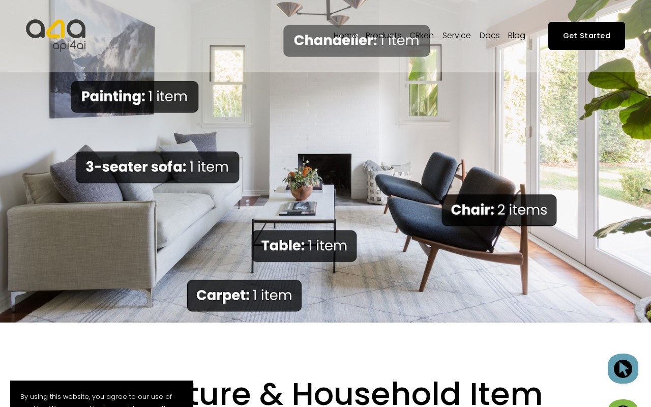 Furniture & Household Item Recognition API官网截图