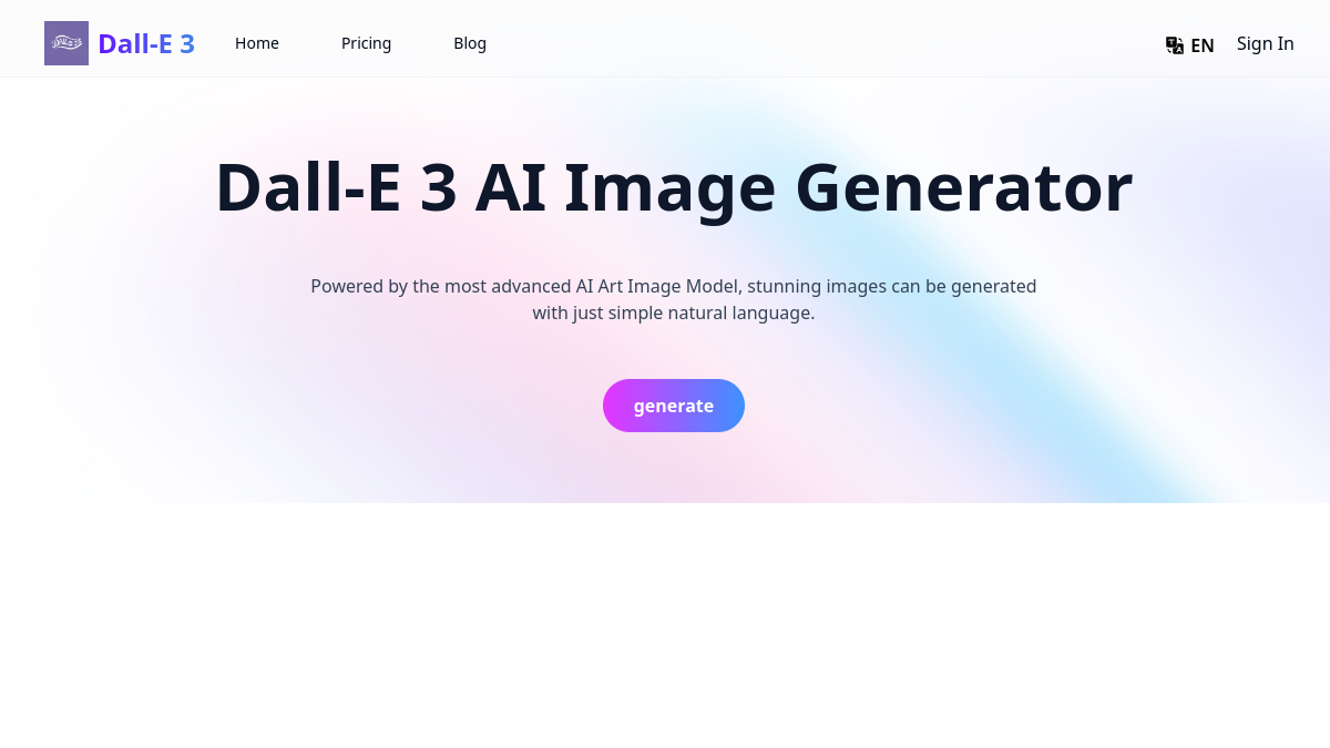 Mini Dalle 3 Online官网截图