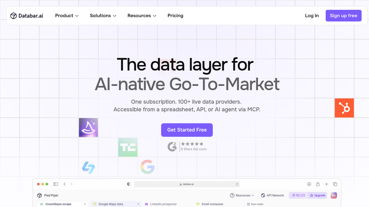 Databar.ai 2.0官网截图