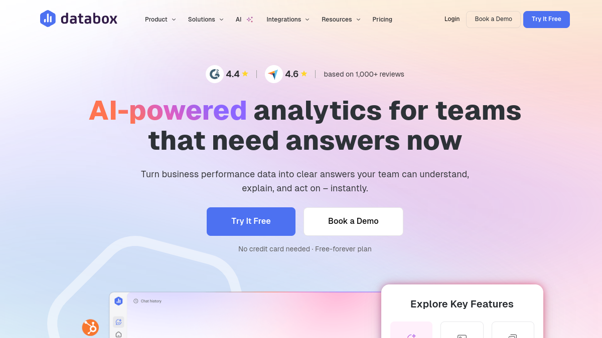 Databox官网截图