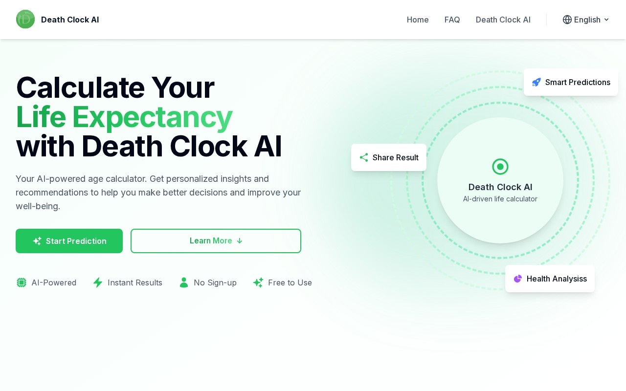 Death Clock AI官网截图