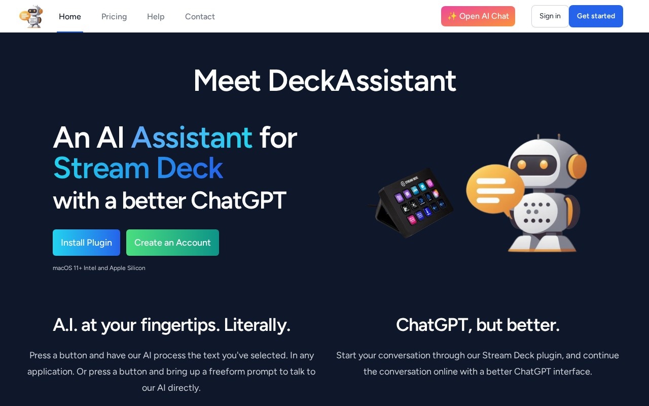 DeckAssistant官网截图