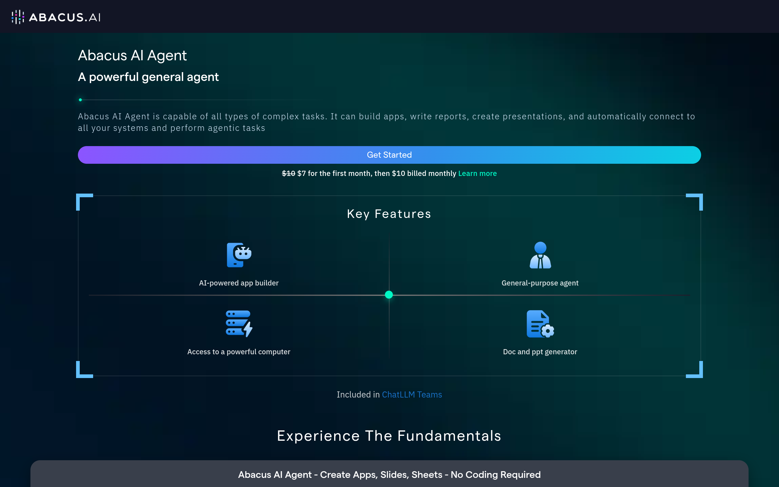 DeepAgent官网截图