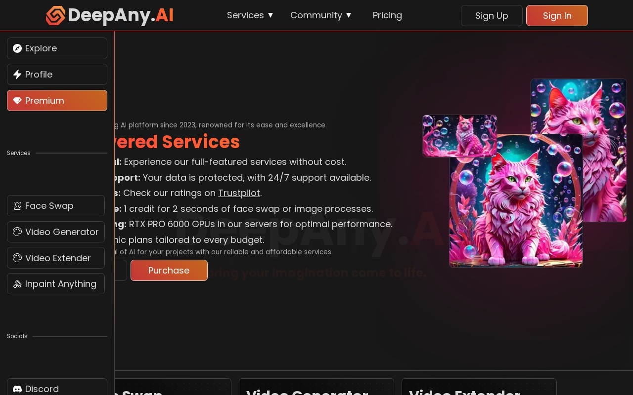 DeepAny.AI官网截图