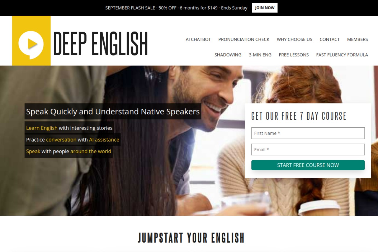 Deep English官网截图