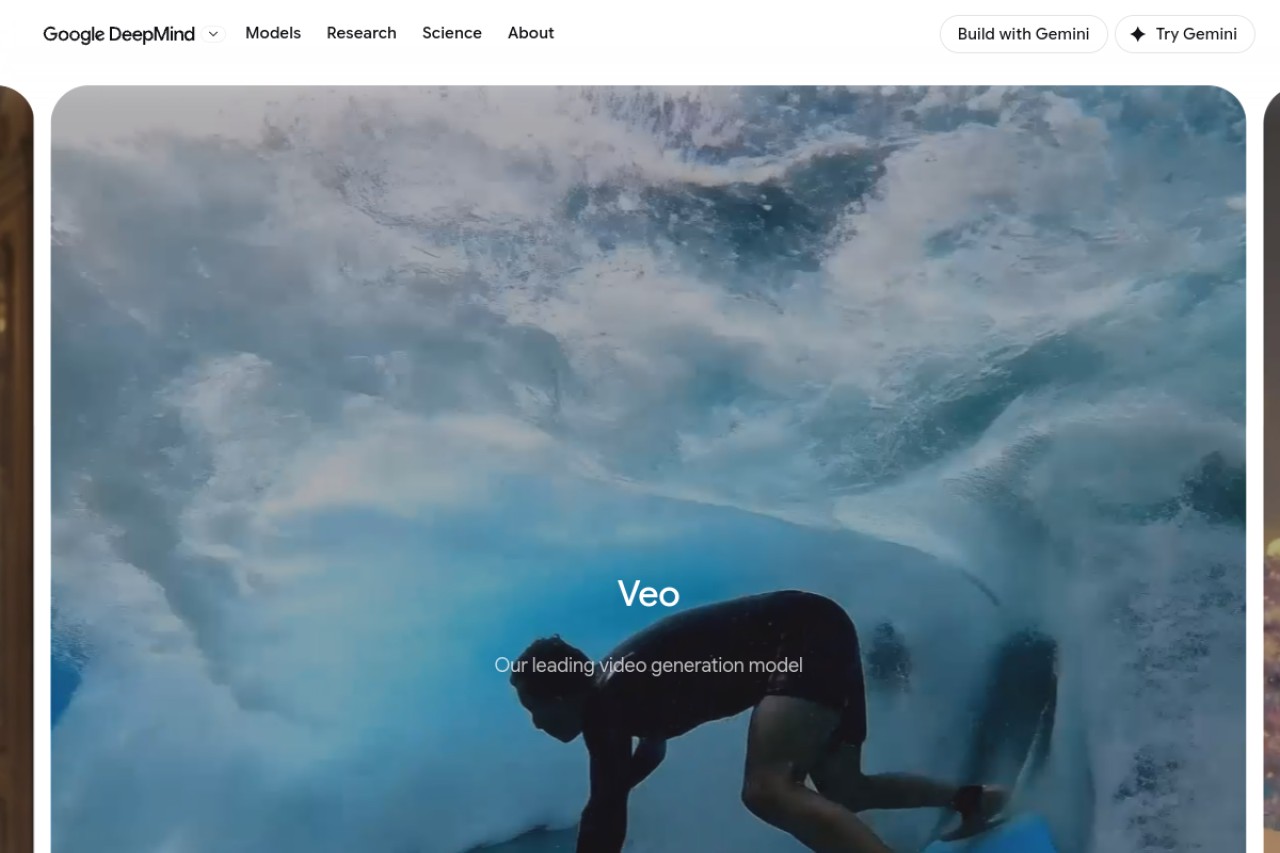 Veo 3官网截图