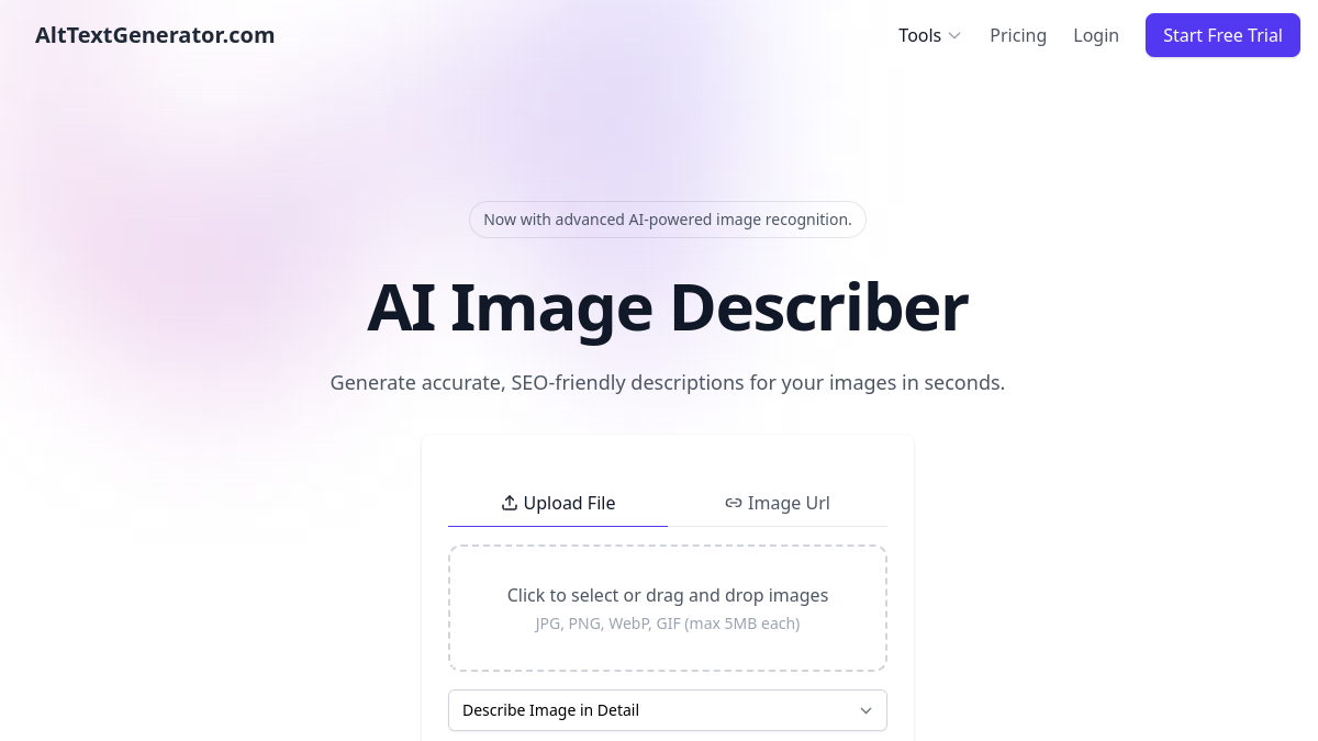 AI Describe Pictures官网截图