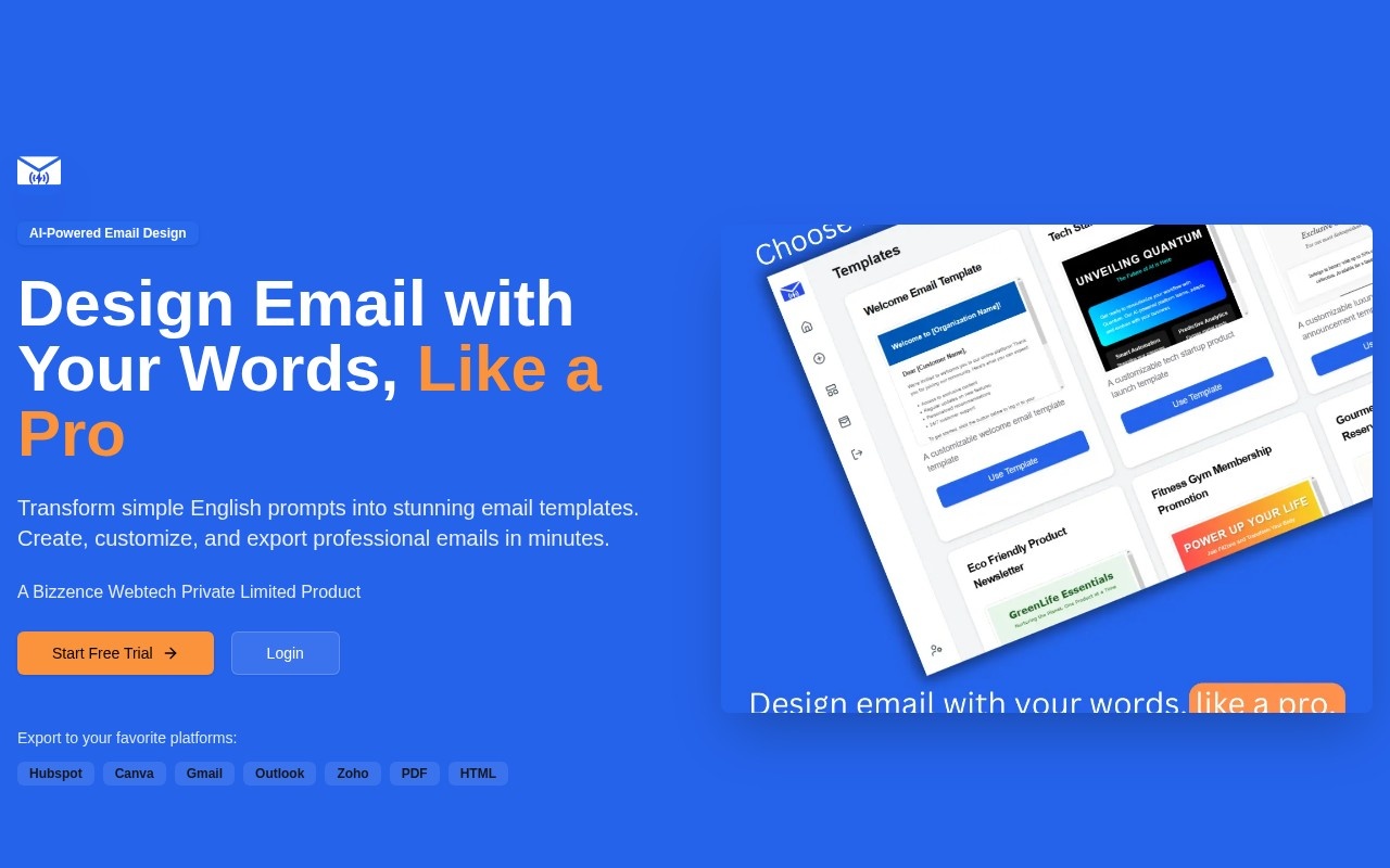 DesignMail Pro官网截图