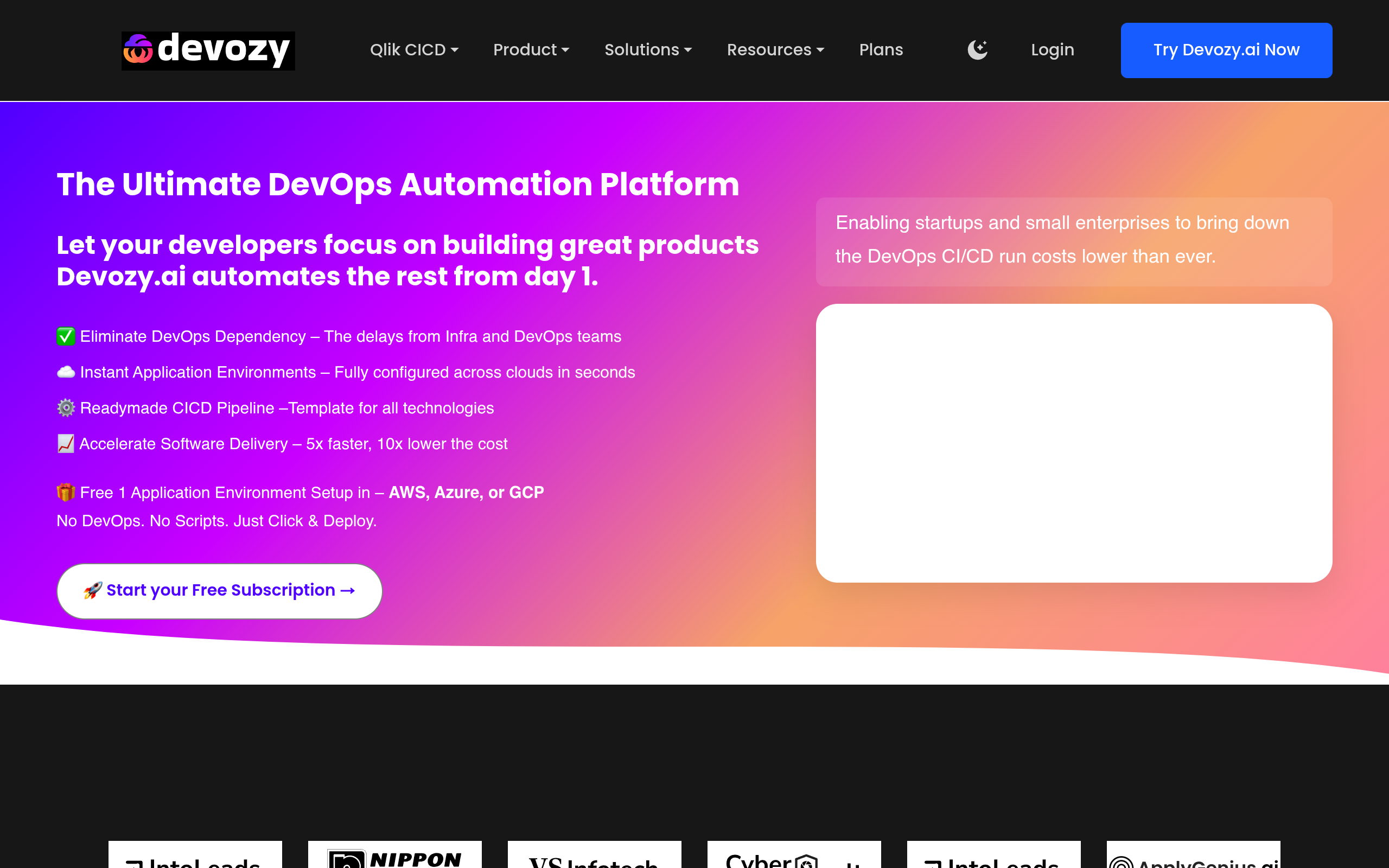 Devozy.ai官网截图