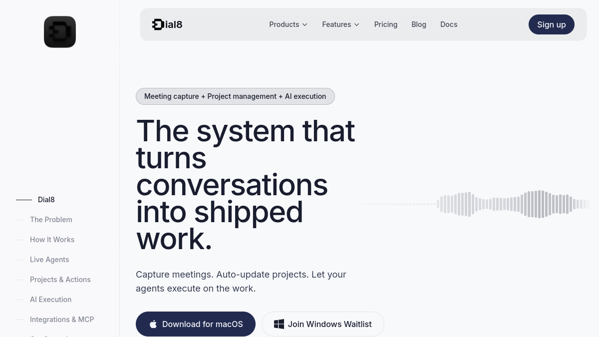 Dial8官网截图