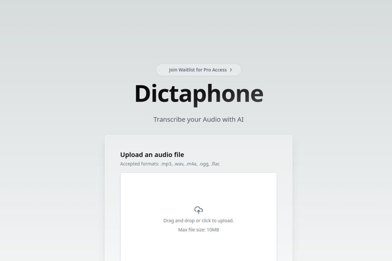 Dictaphone官网截图