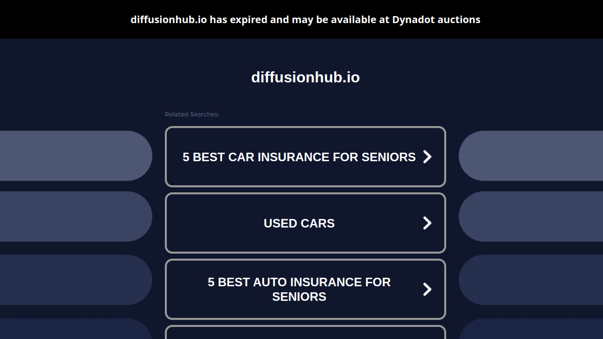 DiffusionHub官网截图