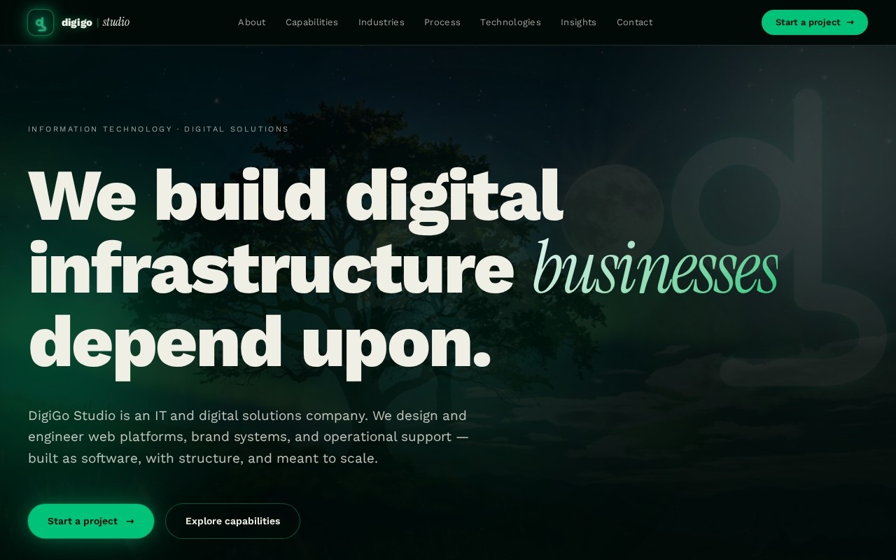 DigiGo Studio官网截图