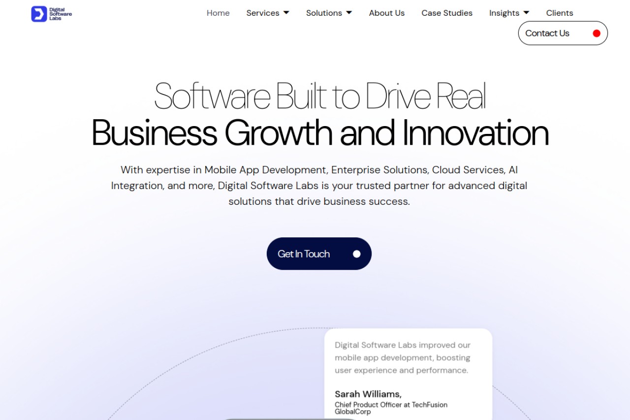 Digital Software Labs官网截图