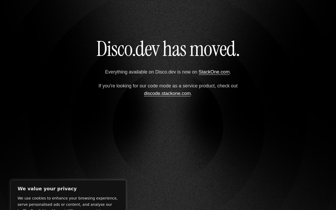 Disco.dev官网截图