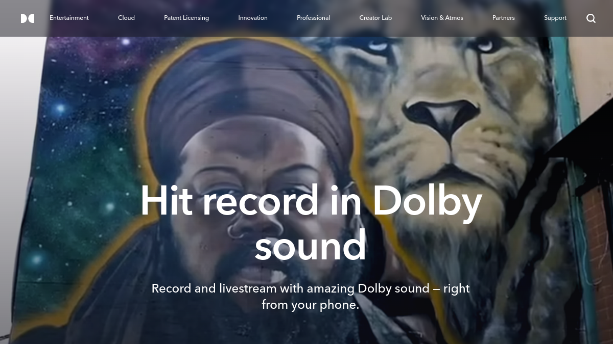 Dolby On官网截图