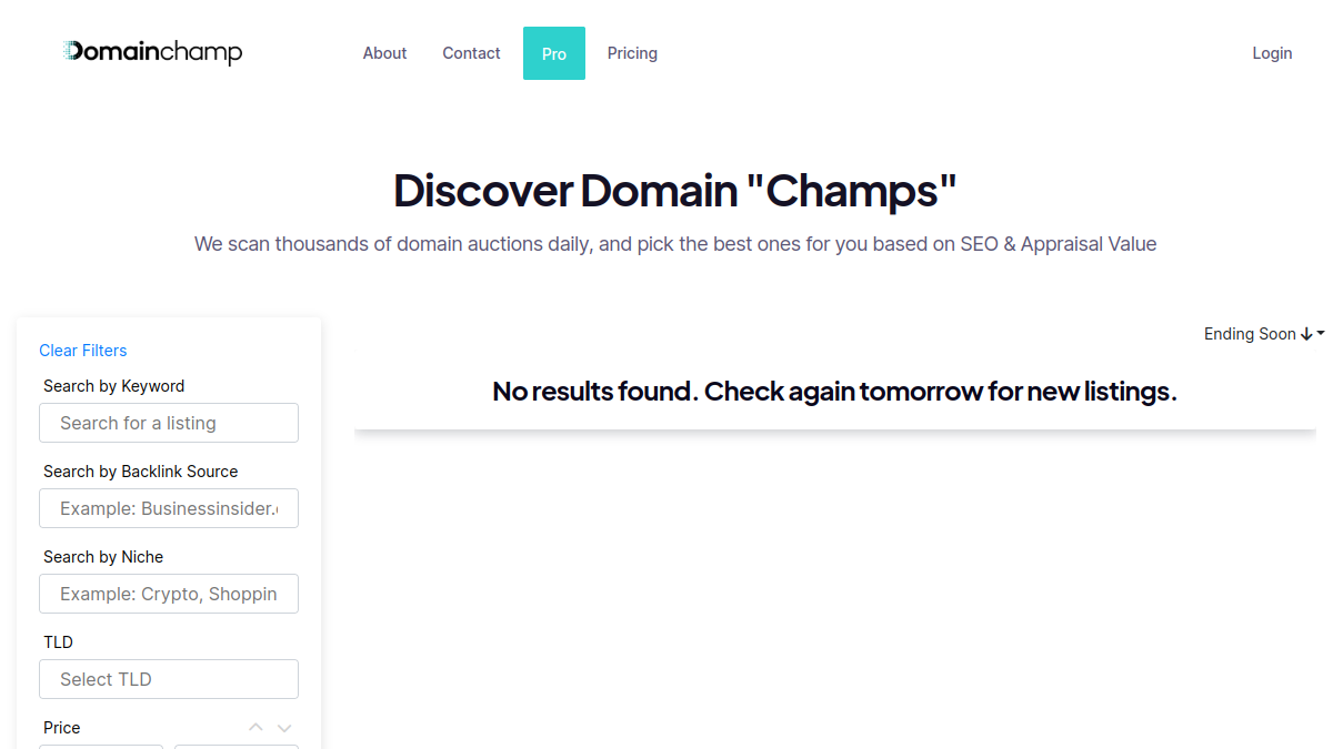 Domainchamp.com官网截图