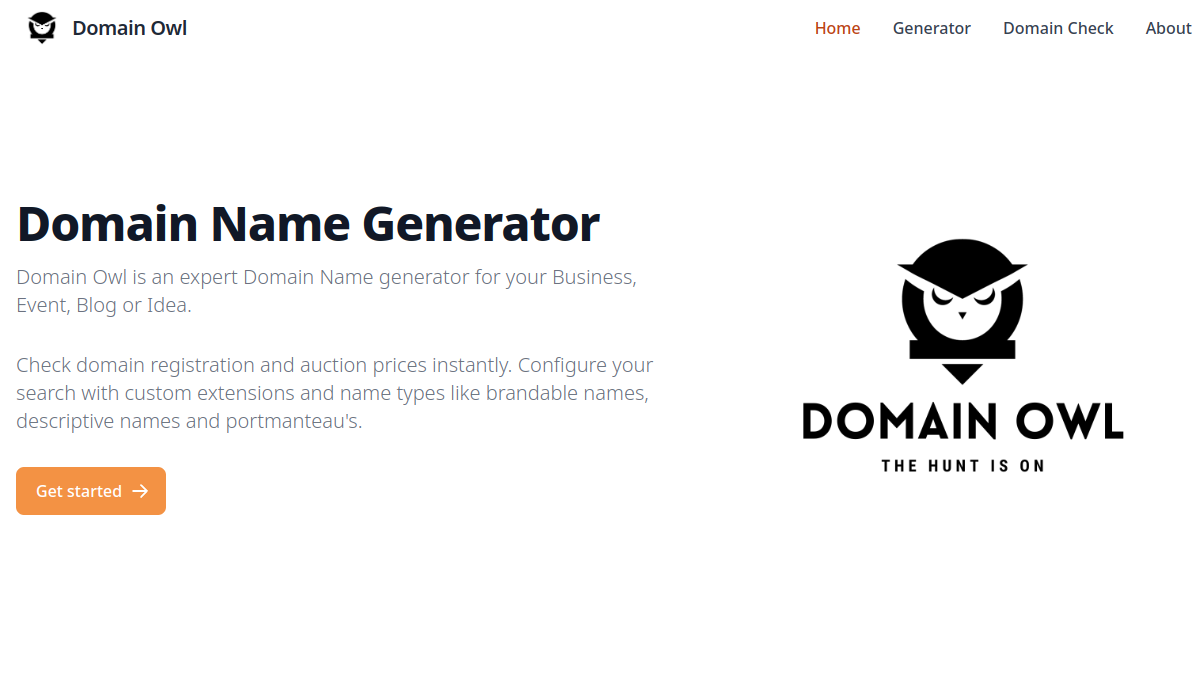 Domain Owl官网截图
